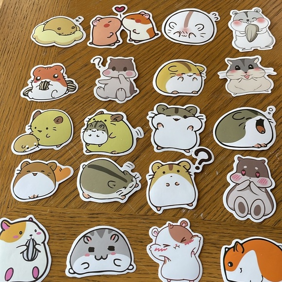 56 Hamster Stickers NEW - Picture 2 of 3